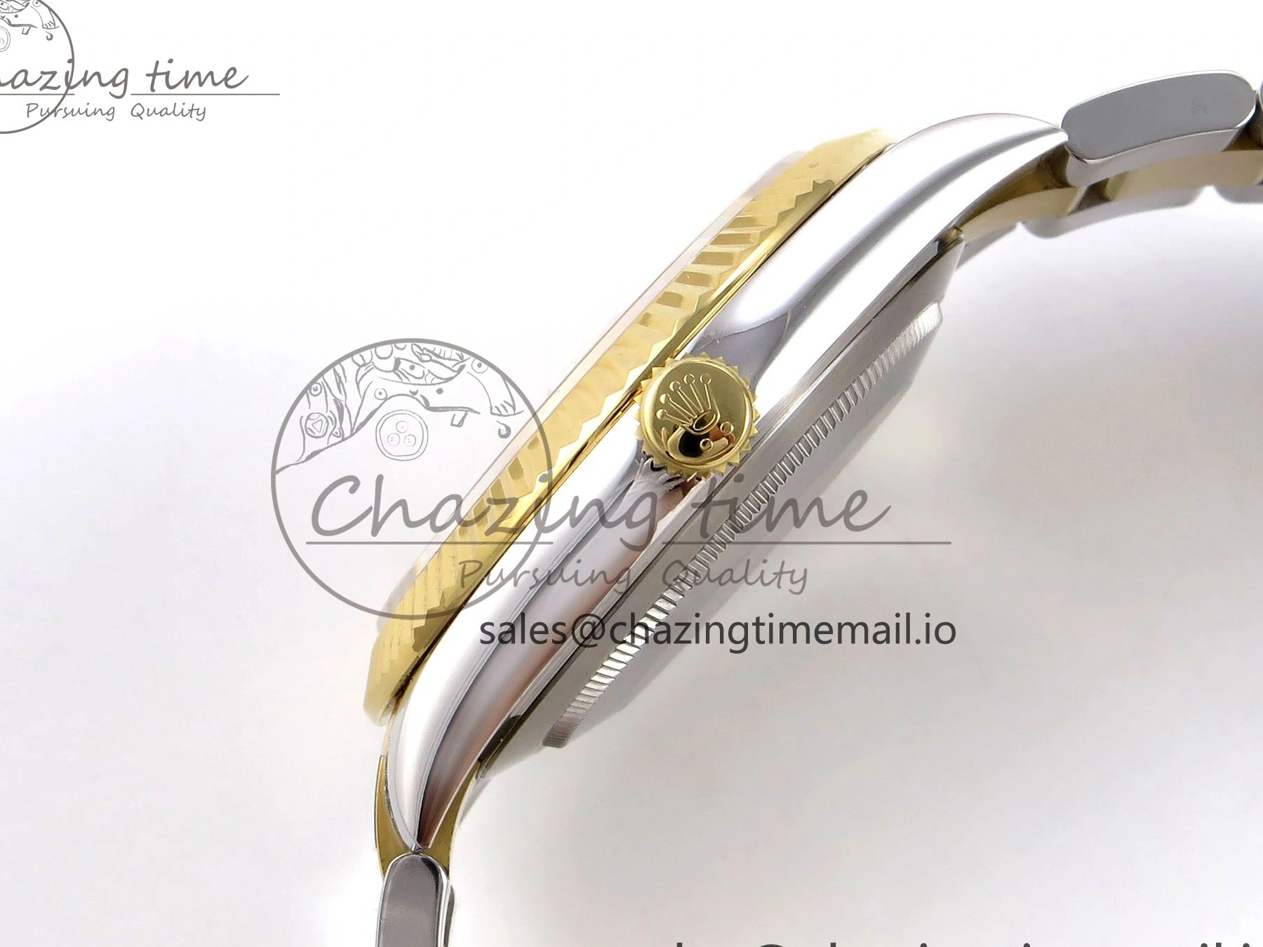 MiroTime 0201 Breathable DateJust 41 SS YG ARF 1:1 Best Edition 904L Steel YG Stick Dial on Oyster Bracelet SH 1260